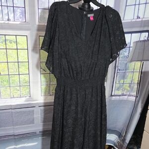 Vince Camuto Black Lace Jumpsuit